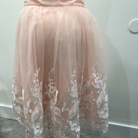 Chi Chi London Premium Lace Midi Skirt - Pink - Picture 2 of 4